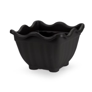 IN341-VASO QUADRADO FLOR- INJEPLASTEC