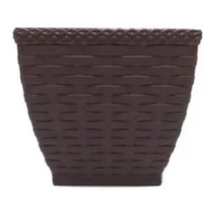 IN633-VASO CACHEPOT RATTAN P QUADR COFEE 4LTS- INJEPLASTEC