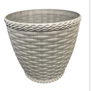 IN509-VASO RATTAN RED P CINZA 4,6LTS- INJEPLASTEC