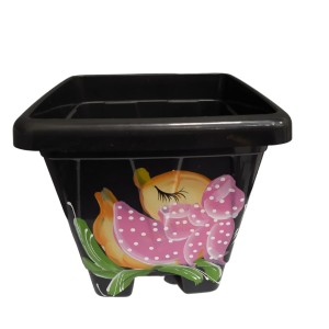 RA6004-VASO QUADR 1,9LTS PRETO DECOR-RAE