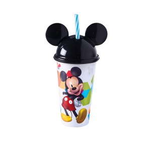 PLAS6823-COPO C/ ORELHA MICKEY 500ML-PLASUTIL