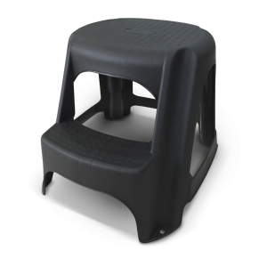 25616-BANQUETA STEP MUL 2 DEGRAUS PRETA - ARQPLAST