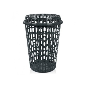 CT60P-CESTO TELADO 60 LTS  PRETO COM TP (TPA) - ARQPLAST