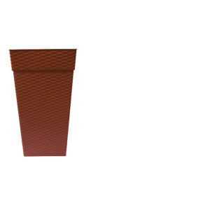 P132-VASO COLUNA RATTAN M CERAMICA-PLASNEW