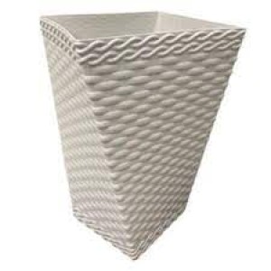 IN0902-VASO TWISTER RATTAN PQ 12LTS PALHA-INJEPLASTEC