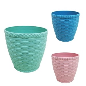 IN623-VASO RATTAN RED M3 COLOR- INJEPLASTEC