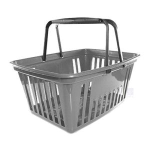 P8104-CESTA MERCADO G CINZA 21,4LTS -PLASNEW