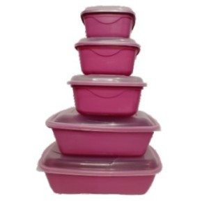 225T-CJ DE POTE AQUARELA 5 PÇS TP TRANSP-PLASBRAS