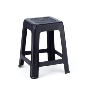 IN702-BANQUETA PRETA-INJEPLASTEC