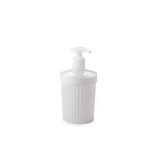PLAS8829-PORTA SABONETE LIQ TRAMA BRANCA-PLASUTIL