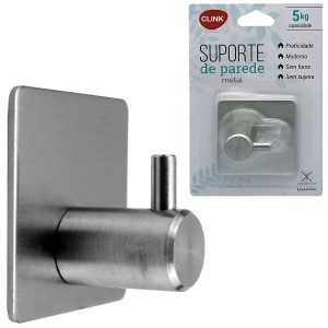 CK3509-CABIDE GANCHO INOX QUADRADO-CP