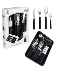 XL24047-CJ TALHERES 25PÇS PRETO-XP