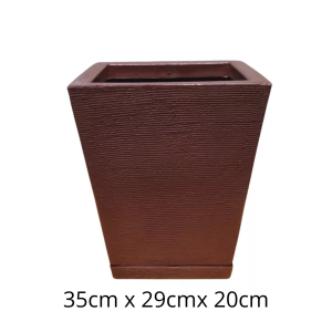 ROT601B-VASO COLUNA QUADR P C/ PRATO- ROTOA