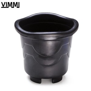 IN300-VASO REDONDO MEDIO PRETO - INJEPLASTEC