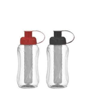 471288-SQUEEZE PET 500ML TRANSP. C/ TUBO DE GELO-PLASDURAN