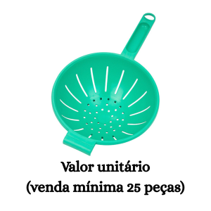 #ATACADO-VALOR UNITÁRIO P/25 PÇS-ESCORREDOR MULTIUSO REDONDO - ARQPLAST