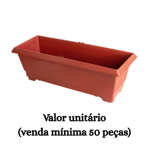 #ATACADO-VALOR UNITÁRIO P/50 PÇS-JARDINEIRA GRANDE TERRA COTA- ARQPLAST