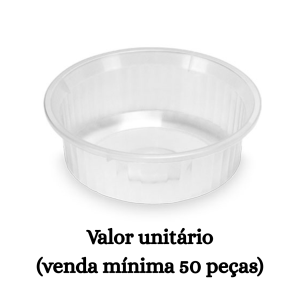 #ATACADO-VALOR UNITÁRIO P/50 PÇS-BACIA 1,5LTS CANELADA TRANSP- ARQPLAST