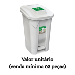 #ATACADO-VALOR UNITÁRIO P/3 PÇS-LIX PEDAL 120LTS BR C/RODA TP CLICK(TPA)- ARQPLAST