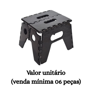 #ATACADO-VALOR UNITÁRIO P/06 PÇS-BANQUETA INFANTIL DOBRAVEL- ARQPLAST
