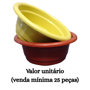 #ATACADO-VALOR UNITÁRIO P/25 PÇS-BACIA REF. 16 COLOR-CVL