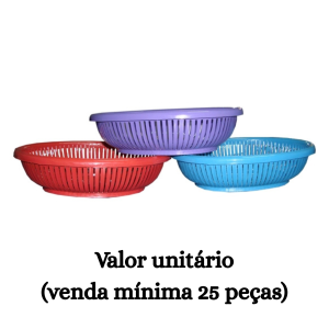 #ATACADO-VALOR UNITÁRIO P/25 PÇS-CESTINHO MULTI-USO COLOR-CVL