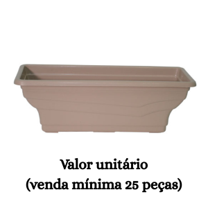 #ATACADO-VALOR UNITÁRIO P/25 PÇS-VASO RETANGULAR PALHA-CVL