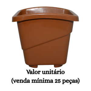 #ATACADO-VALOR UNITÁRIO P/25 PÇS-VASO FLORENCE G TELHA-CVL