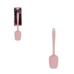 DP1055-ESPATULA DE SILICONE RETA 27CM ROSA-PLAN
