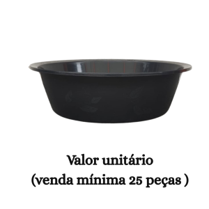 #ATACADO-VALOR UNITÁRIO P/25 PÇS- TACHO REF. 11 PRETO-CVL