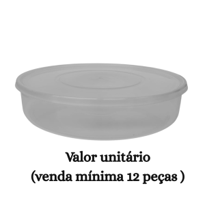 #ATACADO-VALOR UNITÁRIO P/12 PÇS-ORG REDONDA 3,5 LTS TRANSP-CVL