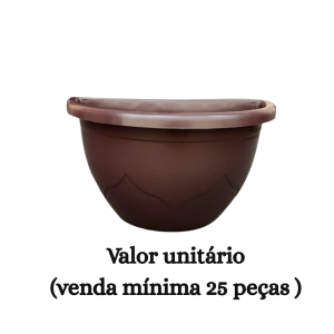 #ATACADO-VALOR UNITÁRIO P/25 PÇS- VASO DE PAREDE PÉTALA TABACO-CVL