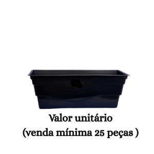 #ATACADO-VALOR UNITÁRIO P/25 PÇS-FLOREIRA M PRETA 4,0-CVL