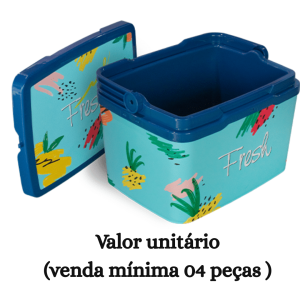 #ATACADO-VALOR UNITÁRIO P/04 PÇS-CAIXA TERMICA 7 LTS LABEL- ARQPLAST