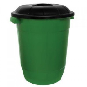 6677- CESTO COM TAMPA 64 LTS- INPLAST