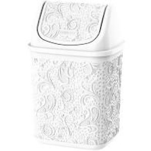 UNI0682-CESTO PIA 4,5LTS R FLORAL BRANCO-UNINJET