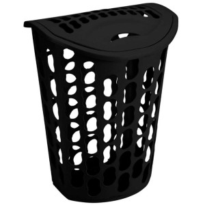 IN091-CESTO TELADO RET. 40 LTS PRETO - INJEPLASTEC